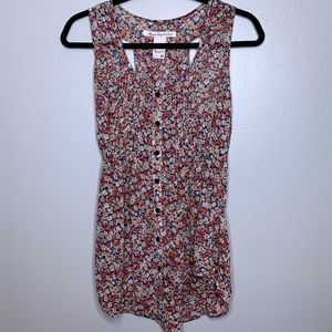 American Rag - Sheer Flowy Floral Muted Racerback